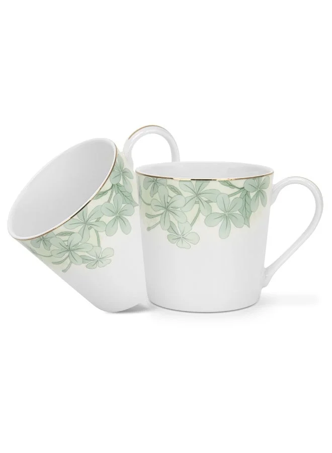 Fissman 2-Piece Mugs Summer 450ml 2-Piece Mugs Summer Glint 450ml (Fine Bone China)  | Best Price UAE